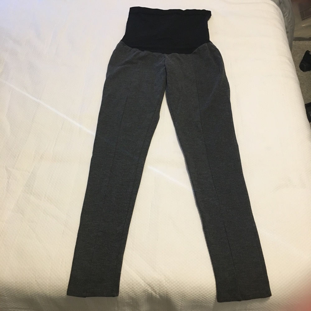 Isabella Oliver gray leggings pants size 1 thick